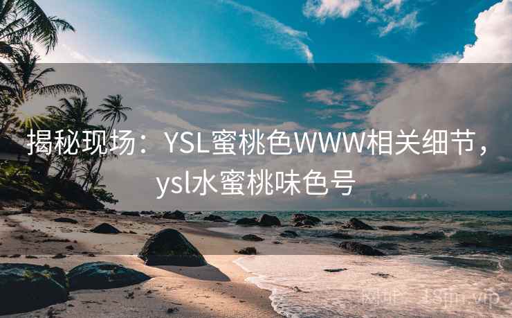 揭秘现场：YSL蜜桃色WWW相关细节，ysl水蜜桃味色号
